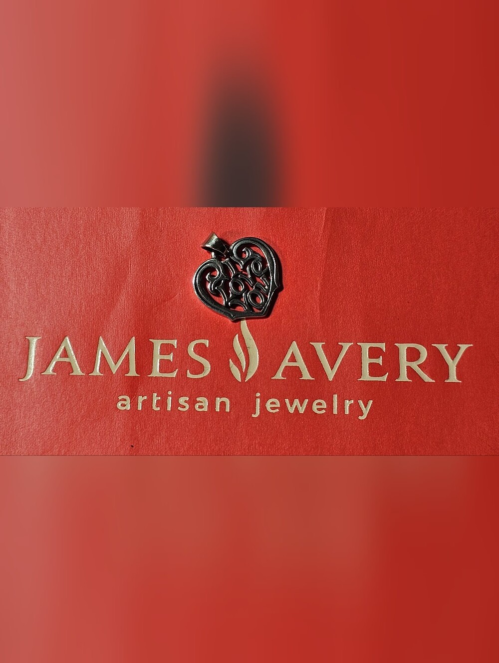 Retired James Avery Sterling I Love You Charm